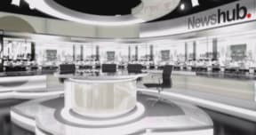 An artist's impression of the Newshub newsroom in Auckland.