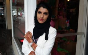 Ghadair Alshemari, a Kuwaiti woman who fled to New Zealand as a child.