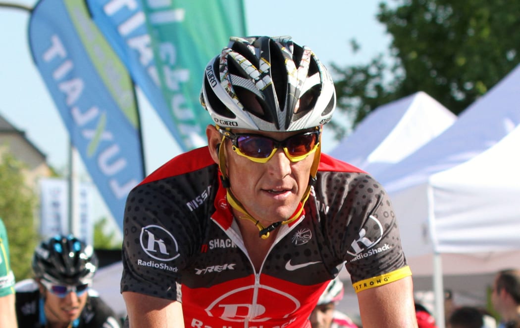 American cyclist Lance Armstrong in 2010