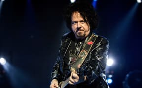 Steve Lukather of American rock band Toto.