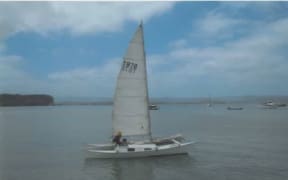 Alan Langdon and his six-year-old daughter have not been heard from since 17 December when they left Kawhia Harbour aboard this catamaran, bound for the Bay of Islands.