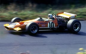 The McLaren M7A driven by Bruce McLaren in 1969.