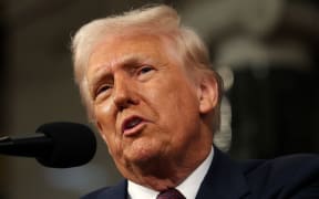 US President Donald Trump speaks during an address to a joint session of Congress at the US Capitol in Washington, DC, on March 4, 2025.