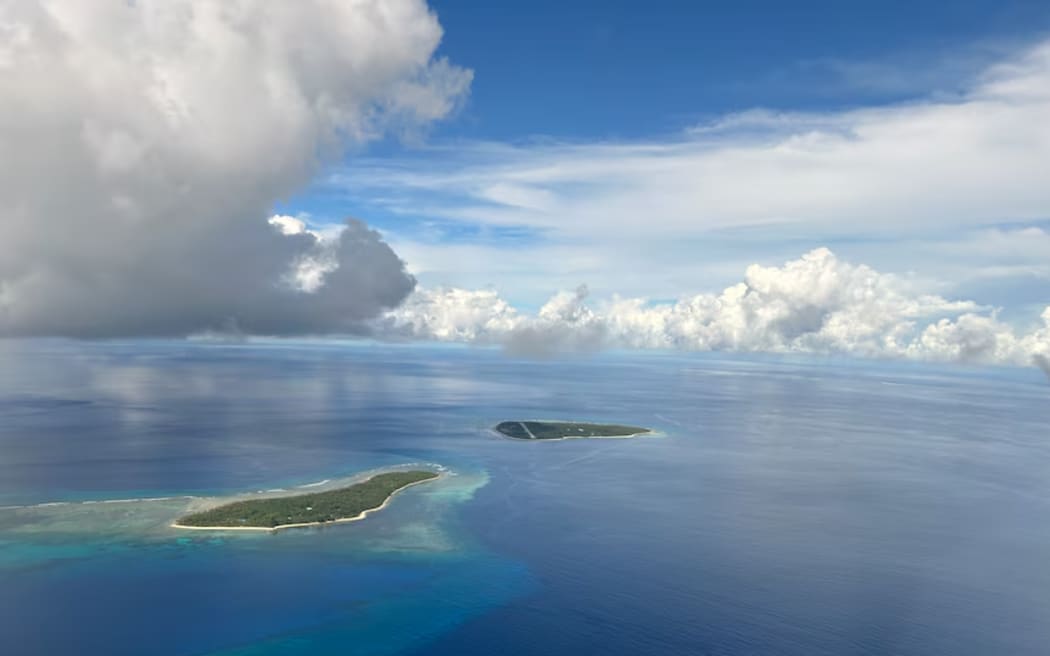 Ulithi atoll from the air.