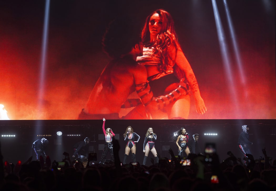 Little Mix performing at Auckland's Spark Arena