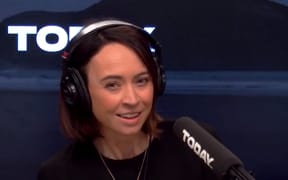 Tova O'Brien listens to revenue minister David Parker in an interview on Today FM.