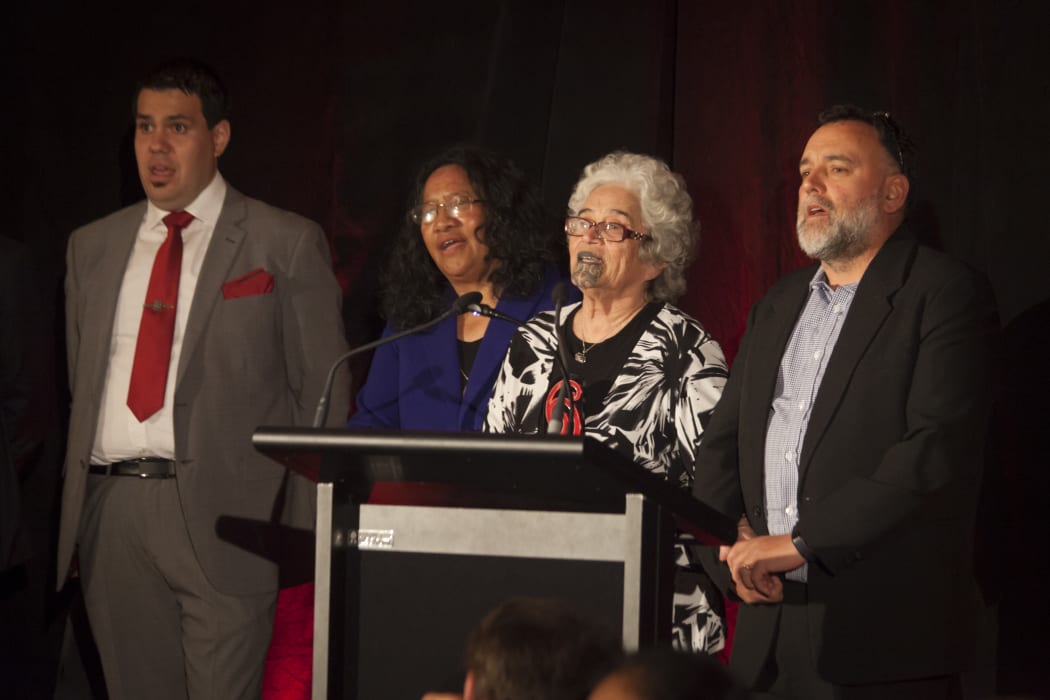 Elizabeth Mana Hunkin was the recipient of Te Tohu Aroha mo Ngoi Pewhairangi.
