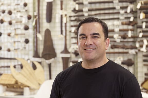 Sean Mellon, Te Papa's Senior Curator Pacific Culture.