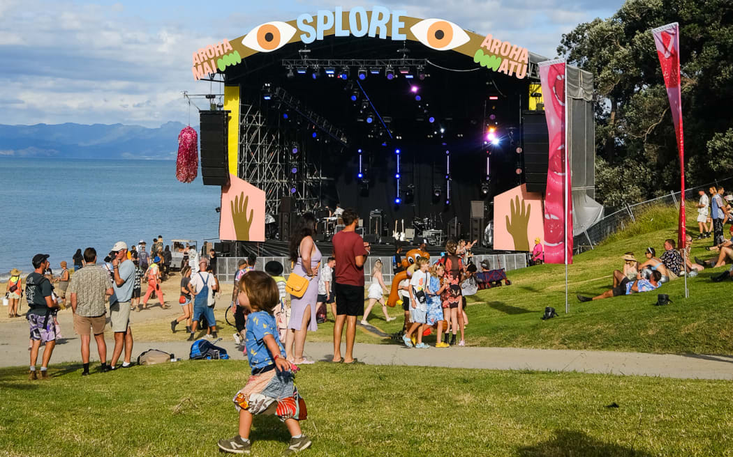 A stage at Splore Festival