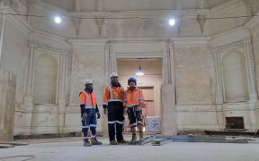 A group of workers at Sarjeant Gallery in September, 2023.
