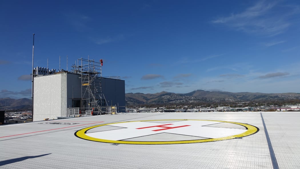 The new helipad at the Acute Services Building.