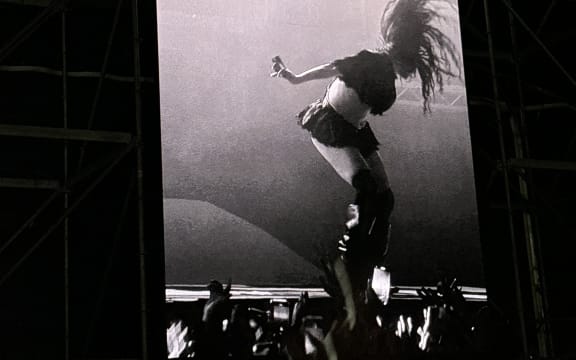 Charli XCX at the Laneway Festival in Auckland.