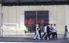 Shoppers in Commercial Bay, Auckland CBD for Black Friday Sales 29 November 2024.