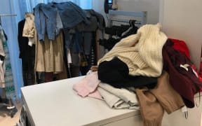 Changing room at H&M Commercial Bay.