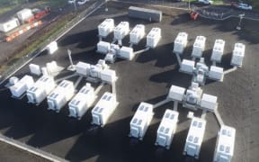 WEL Networks' new battery storage system near Huntly.