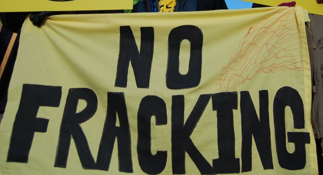 Anti fracking sign