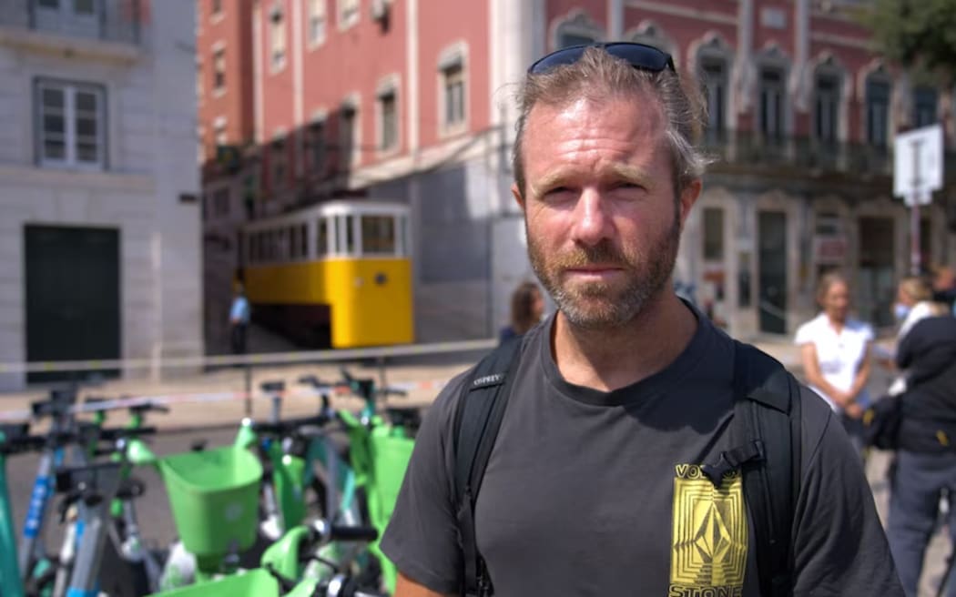 Josh has been visiting Lisbon for several days. (ABC News: Daniel Pannett)