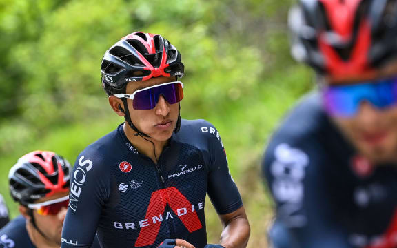 Colombian cyclist Egan Bernal on the 2021 Giro.