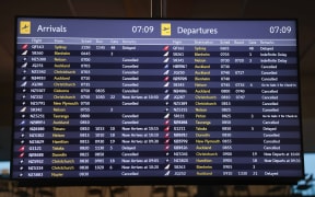 Air New Zealand cancelled flights in and out of Wellington because of high winds.