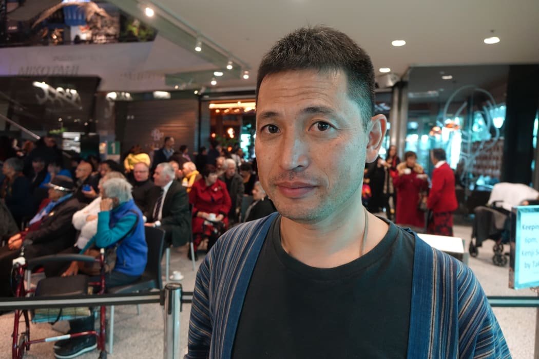 Ainu delegation spokesperson Kenji Sekiner.