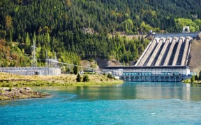 Lake Benmore hydro dam New Zealand