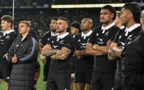 Dejected All Blacks players after losing the Freedom Cup.