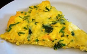 Frittata with stinging nettle