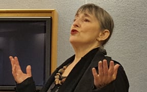 Penny Bright in the High Court in Auckland.