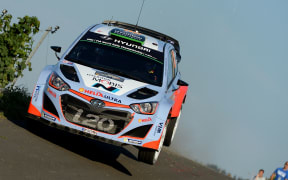 The New Zealand rally driver Hayden Paddon.