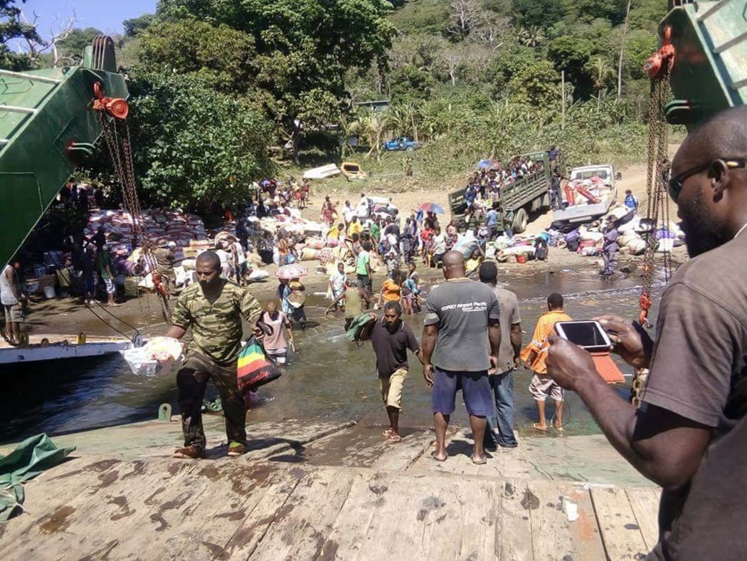 People being evacuated from Ambae