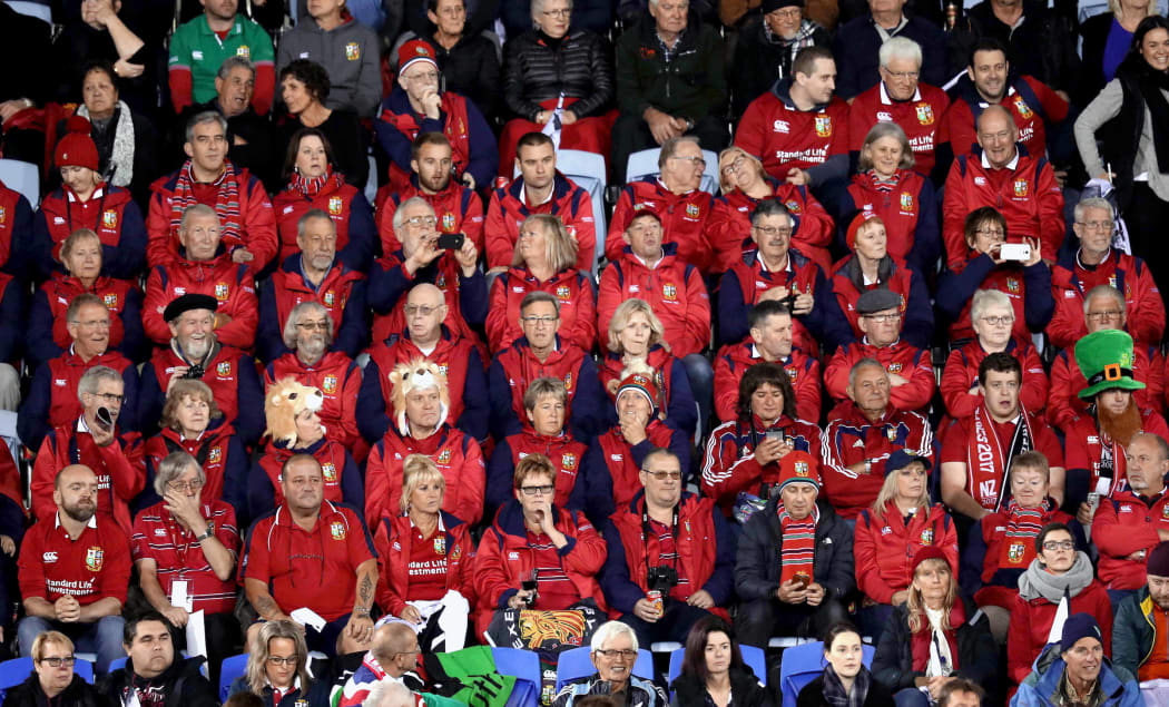 Lions supporters were out in force for the match.