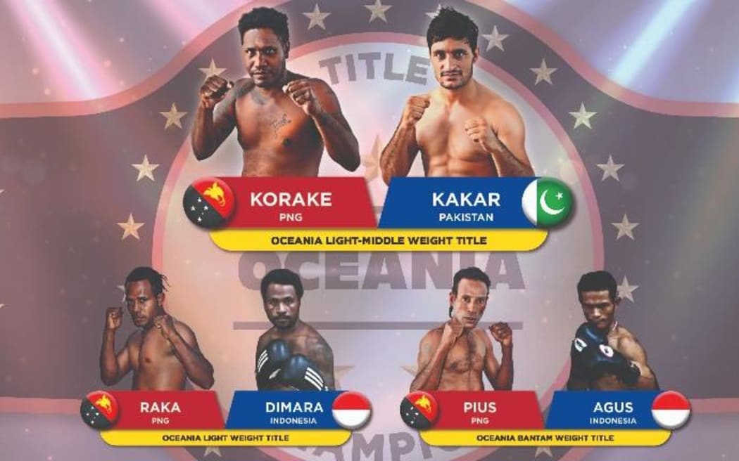 The contenders for the three vacant Oceania titles.