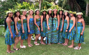 The Cook Islands netball squad that will take on the NZ Development team.