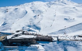 Coronet Peak pictured in snow last weekend prior to more snowfall.