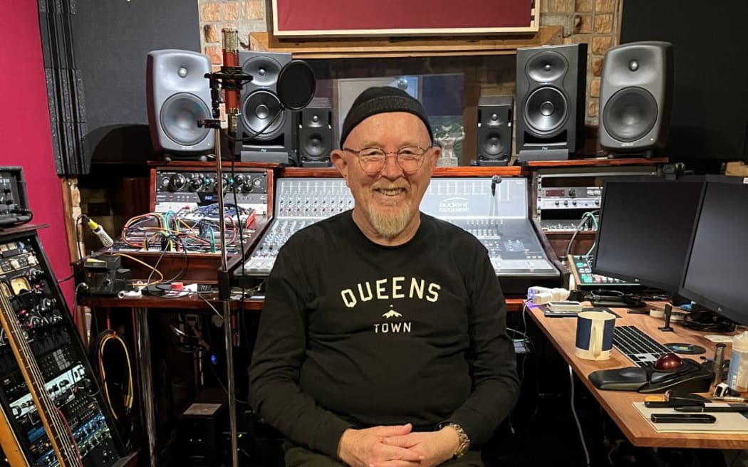 Dave Dobbyn in his studio