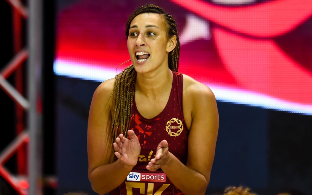 England defender Geva Mentor is struggling to get back to Australia for the Super Netball season.
