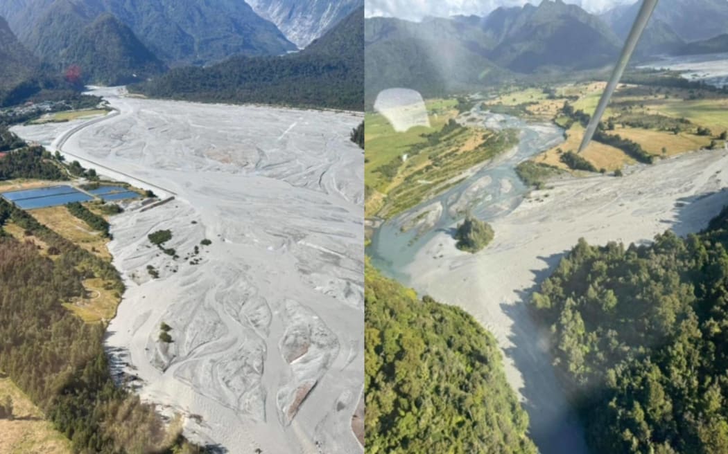 The Waiho River and Tatare Stream.