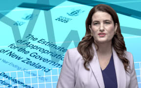 Composite of Nicola Willis, the budget, and charts