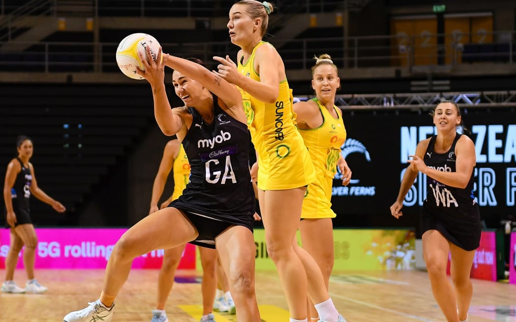 Ameliaranne Ekenasio (left) and Courtney Bruce