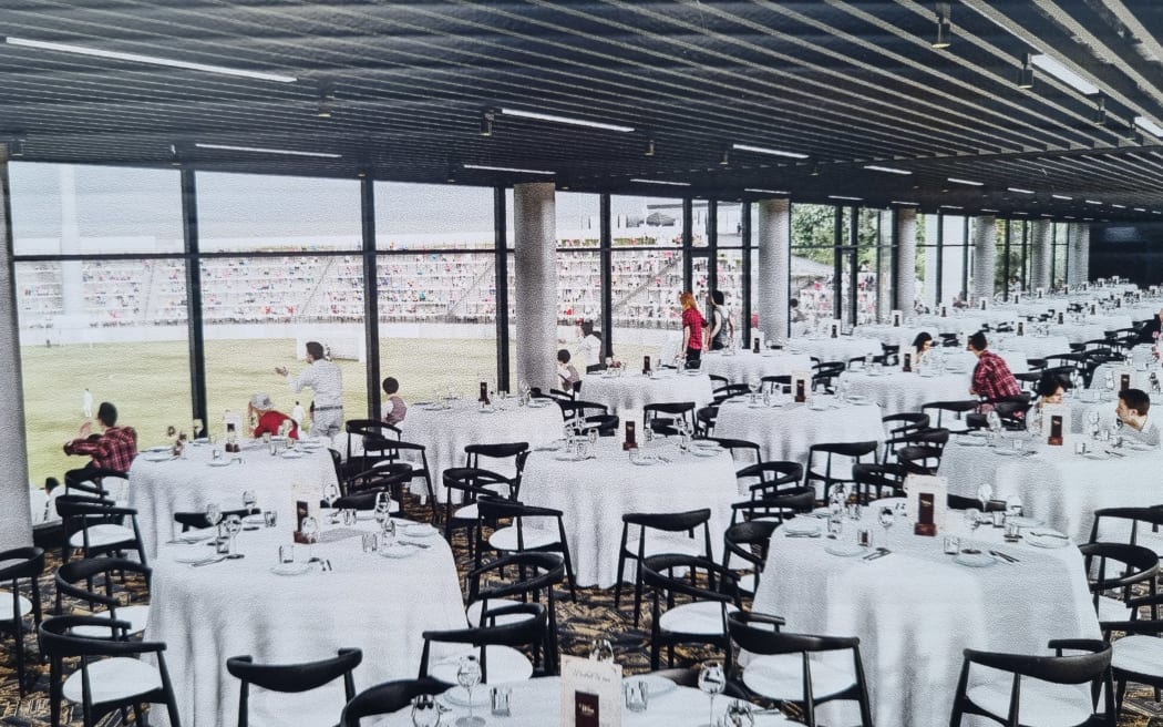 Artists drawing of the proposed function and hospitality space.