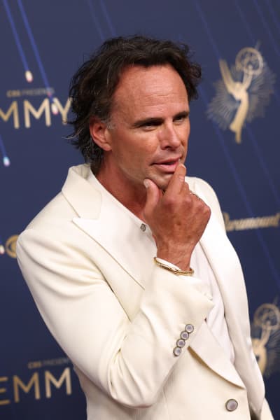 Actor Walton Goggins is nominated in the supporting actor category for his role in The White Lotus.