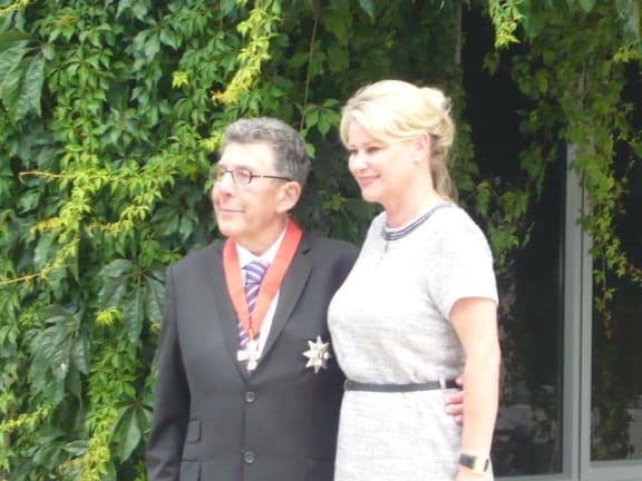 Sir Paul with wife Deborah.