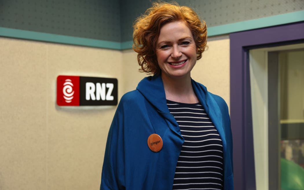 RNZ's Susie Ferguson proudly wears the ginger badge.