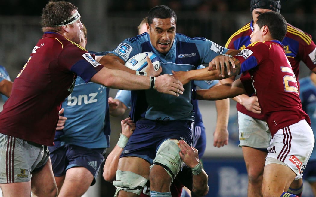 Jerome Kaino goes on one his trademark busts during the 2011 season, where the Blues finished fourth.
