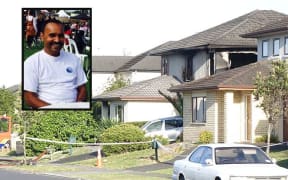 Kailesh Thanabalasingham (inset) was critically injured in the fire which has claimed three lives.