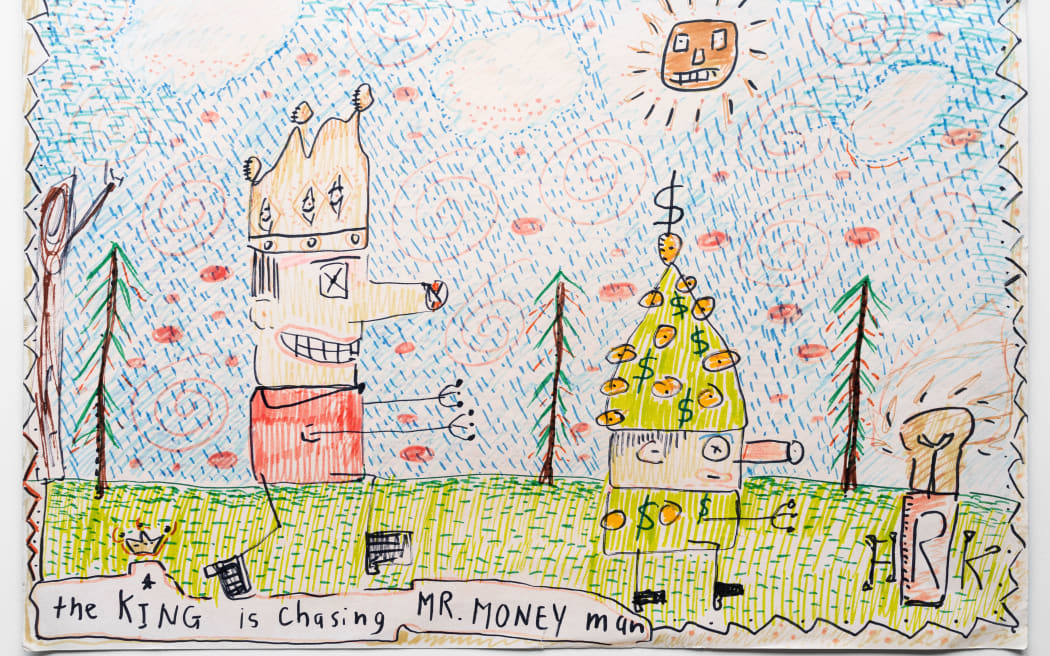 The king is chasing money man by Hamish Kilgour