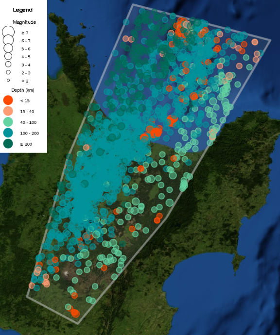 Earthquake map