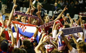 Croatia supporters.