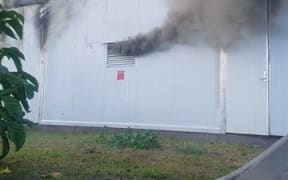 The fire at the the micro-grid power-plant on Ofu