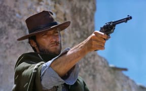 Still from the 1965 spaghetti western For a Few Dollars More featuring Clint Eastwood as "The Man With No Name".